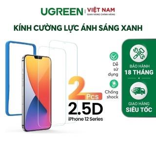 Miếng dán kính cường lực ánh sáng xanh, độ cứng 9H cho iPhone 12 mini / 12 / Pro / Max UGREEN SP158 SP159 SP161