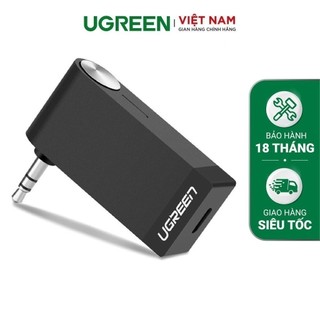 Thiết bị nhận âm thanh bluetooth music có hỗ trợ mic cho loa, ô tô ugreen mm114 30348