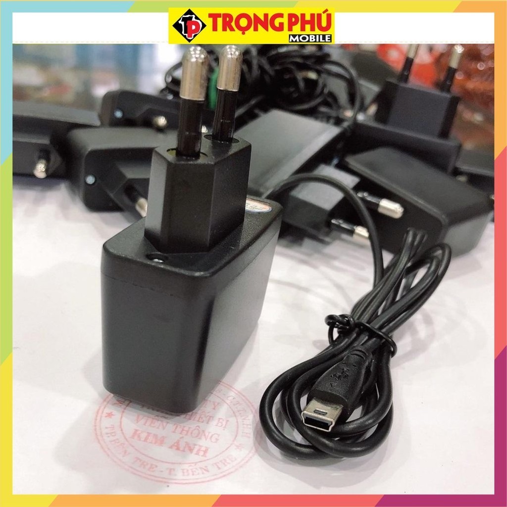 Bộ sạc điện thoại đầu V3, đầu mini usb cũ, sạc cho loa, điện thoại đời cũ  Nhiều người mua