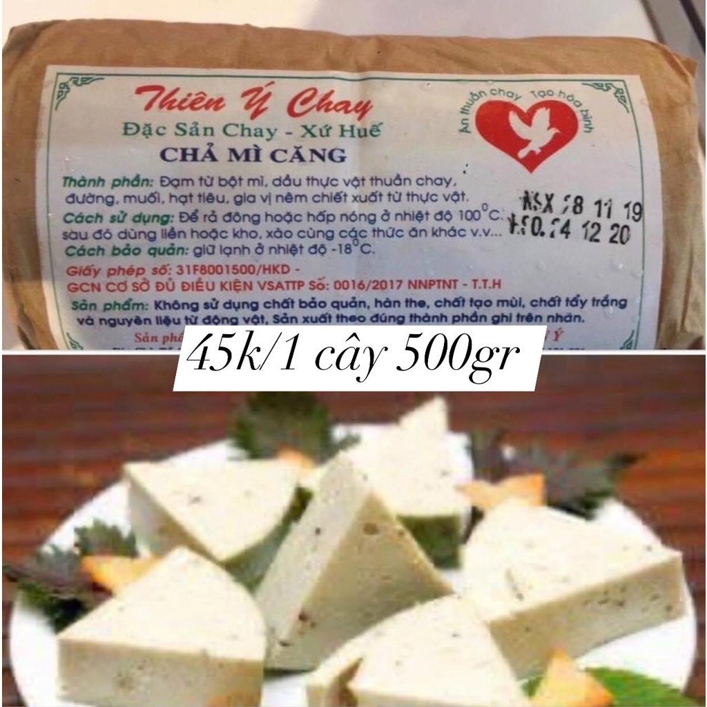 Chả chay các loại (chả lụa, chả nấm, chả cá chay, chả quế, chả tôm,...) - Thực phẩm đông lạnh - Giao