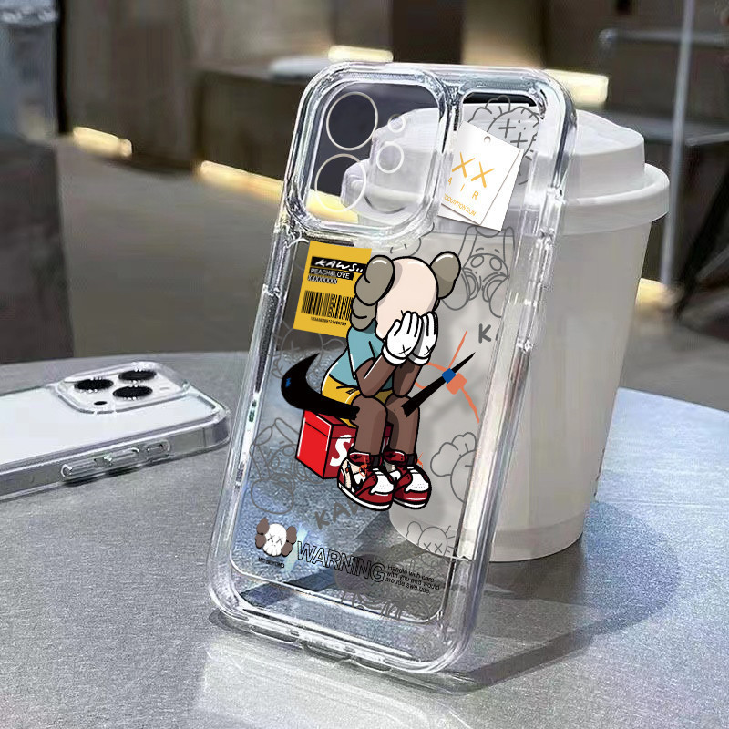 ốp lưng iPhone11 12 13 14 15 Pro Max 7+ 8 Plus XR X/XS Cứng Sang trọng Chống rơi Sesame Street KAWS 