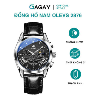 Đồng Hồ Nam Chính Hãng 2876 GAGAY Dây Đeo Da Chống Thấm Nước GD849