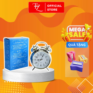 Đồng hồ báo thức để bàn cổ điển bằng sắt sang trọng có đèn ngủ - Đồng hồ Báo thức chuông kêu to giá rẻ