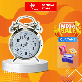 Đồng hồ báo thức inox trang trí nhà cửa cực kì đẹp, đồng hồ báo thức để bàn cực to cho gia đình