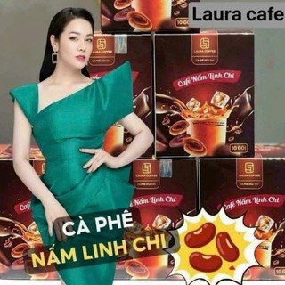 Cà phê nhật kim anh laura coffee đông trùng hạ thảo và nấm linh chi 18g hộp 10gói