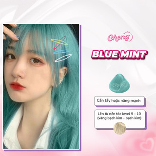 Thuốc Nhuộm Tóc Màu BLUE MINT Cần Tẩy | Chenglovehair, Chenglovehairs