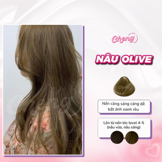 Thuốc Nhuộm Tóc Màu NÂU OLIU - NÂU OLIVE Không Tẩy | Chenglovehair, Chenglovehairs