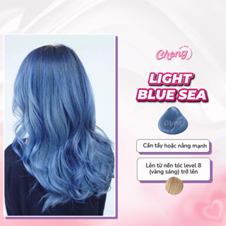 Thuốc nhuộm tóc XANH KHÓI - LIGHT BLUE SEA | Chenglovehair, Chenglovehairs