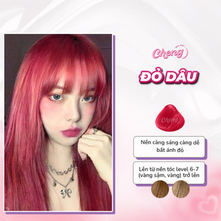 Thuốc Nhuộm Tóc Màu ĐỎ DÂU Không Tẩy | Chenglovehair, Chenglovehairs