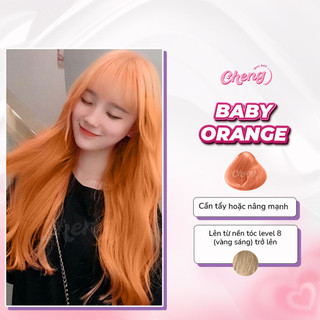 Thuốc Nhuộm Tóc Màu BABY ORANGE | Chenglovehair, Chenglovehairs