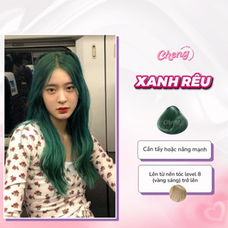 Thuốc nhuộm tóc XANH RÊU không cần thuốc tẩy tóc Chenglovehairs, Chenglovehair