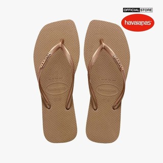 HAVAIANAS - Dép kẹp nữ Slim Square Logo Metallic 4148257-5282