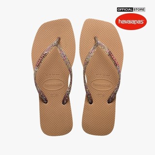 HAVAIANAS - Dép kẹp nữ Slim Square Logo Metallic 4148257-3581