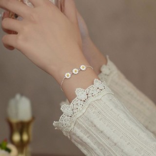 Vòng Tay Hoa Cúc Bạc S925 Cao Cấp