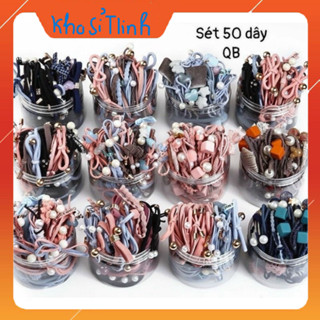  Hộp Dây Buộc Tóc 12 Chi Tiết Và 50 Chi Tiết Phong Cách Hàn Quốc Nhiều Màu  FREESHIP  