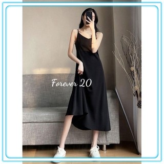 Đâm Suông Vải Mềm Màu Đơn Giản ,Váy Maxy Đũi 2 Dây Cổ Tim Dáng Dài 1m15 Chất Đũi Xước_SP