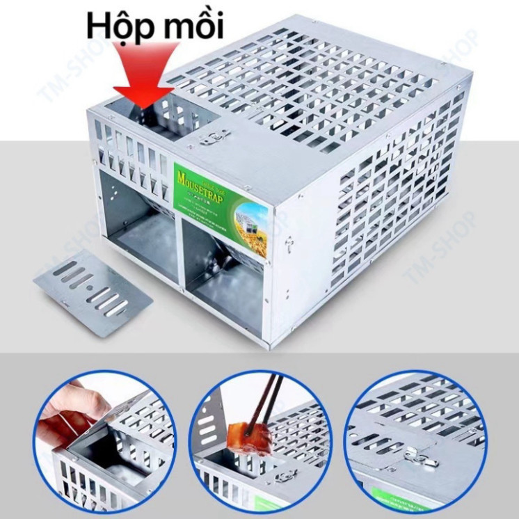 Thế hệ mới Bẫy Chuột Tự Động Thông Minh Bẫy chuột lồng có thể tái sử dụng Mouse Trap 4-6-24