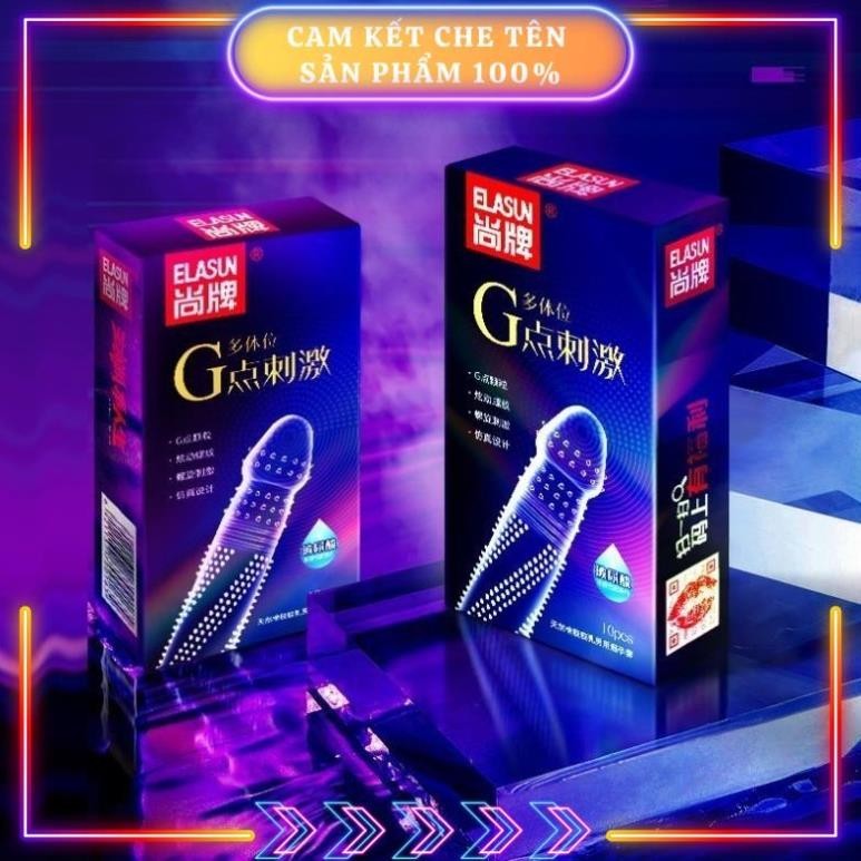 Bao cao su Gai Xoắn Ôc ôm sát kích thích sâu tăng khoái cảm Hộp 10 bao BS03