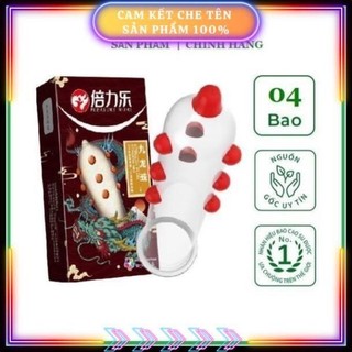 Bao cao su bi to khổng lồ HBM 9 bi siêu mỏng Bcs tăng khoái cảm Hộp 2 chiếc BS04