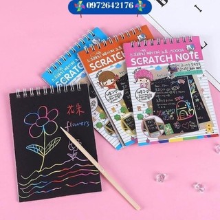 Sổ tay ma thuật Scratch Note nhiều sắc màu
