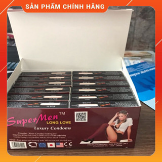 Hộp lớn 120 Cái Bao Cao Su Supermen Gai - Kéo Dài Thời Gian