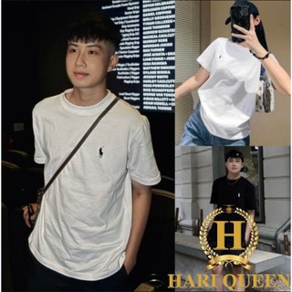  Áo thun tay lỡ logo thêu ngựa An Thuyên form rộng đẹp HARIQUEEN - Áo phông nam nữ Unisex chất cotton hottrend 2024 