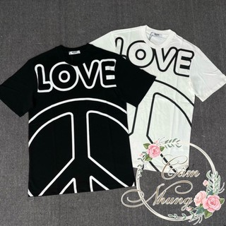 Áo thun đôi tay lỡ nam nữ chibi chữ Love in to CAMNHUNG- Áo phông đôi nam nữ chất cotton dày dặn Freesize form rộng 65kg