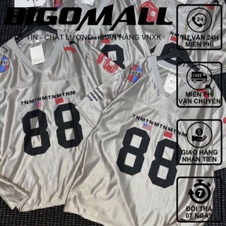 Áo phông nam nữ cổ V phong cách thể thao số 88 chất gân bóng mềm freesize form rộng 65kg basic tshirt localbrand ulzzang