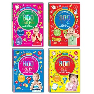 Sách - Combo giáo dục sớm phát triển trí não 800 câu hỏi