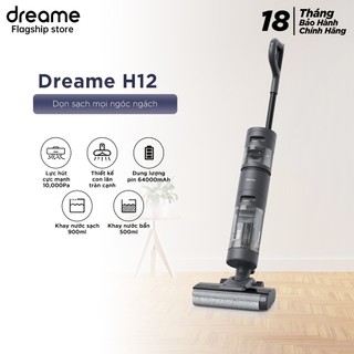 Máy hút bụi dreame lau nhà cầm tay h12 pro/ h12 dual không dây - bh 12 tháng chính hãng - hapos official