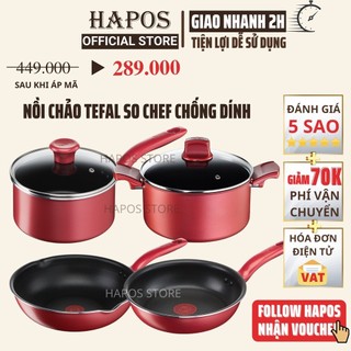 Nồi chống dính bếp từ Tefal So Chef Chính hãng, quánh chảo sâu lòng chiên xào dẫn nhiệt tốt - HAPOS OFFICIAL