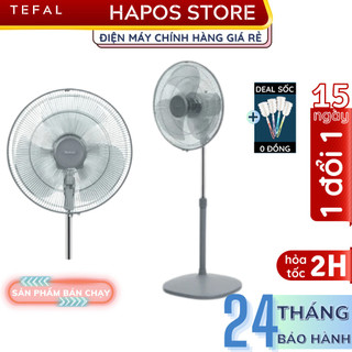Quạt đứng tefal essential vh441790, màu xám - hapos