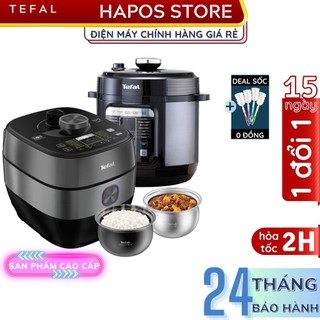 Nồi áp suất điện tefal 6 lít chính hãng, cảm ứng đa năng nấu chậm, hầm, làm bánh cy601868/cy638868 - hapos official