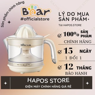Máy vắt cam ép nước chanh cam quýt tự động mini đa năng bear czj-a04b1, bh 18 tháng - hapos