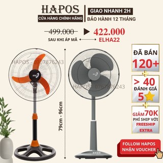 Quạt điện lửng asia điều hòa làm mát không khí, quạt cây lỡ 3 cánh 45w cho gia đình - mẫu mới 2022 - hapos