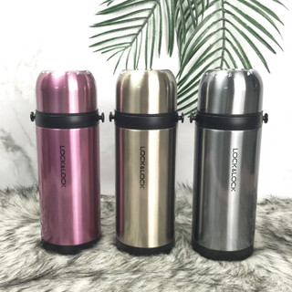 Bình giữ nhiệt locknlock mini 500ml - 1000ml, bình đựng nước lock and lock chất liệu inox 304 - hapos