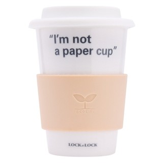 Ly sứ nắp silicon Eco Mug Cup LocknLock SLB003 (370ml) - HAPOS