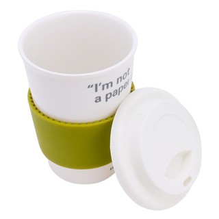 Ly sứ nắp silicon Eco Mug Cup LocknLock SLB003 (370ml) - HAPOS