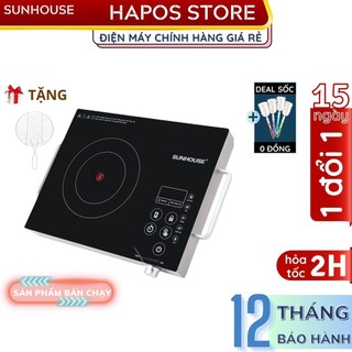 Bếp hồng ngoại Sunhouse SHD6011/SHD6017 cảm ứng Chính hãng, bêp điện đơn không kén nồi thay bếp ga trong nhà bếp - HAPOS