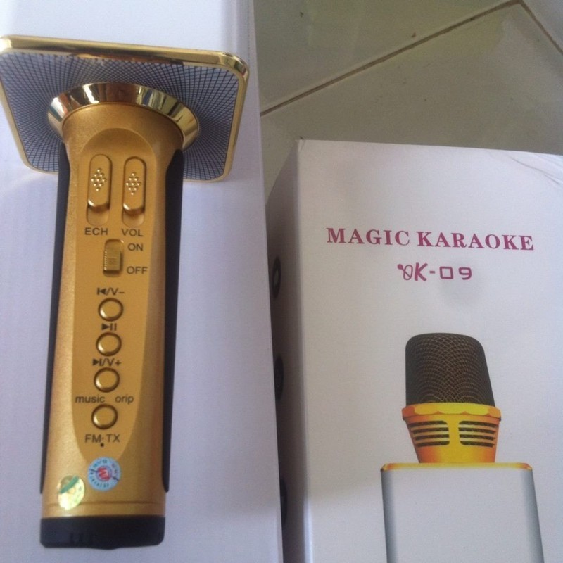 Míc hát Karaoke kiêm loa bluetooth OK09 - HAPOS