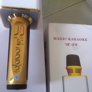 Míc hát karaoke kiêm loa bluetooth ok09 - hapos