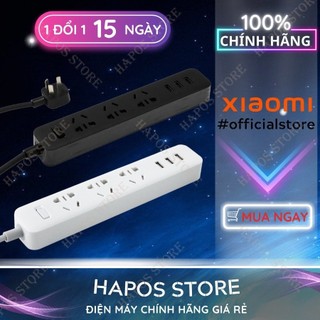 Ổ cắm thông minh xiaomi mi power strip 3 ổ cắm 3 cổng usb - hapos