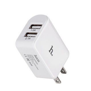 Củ sạc HOCO 2 cổng UH204 Trắng - HAPOS
