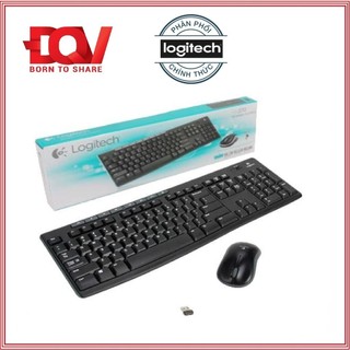 Bàn phím chuột không dây Logitech MK270 Đen - HAPOS