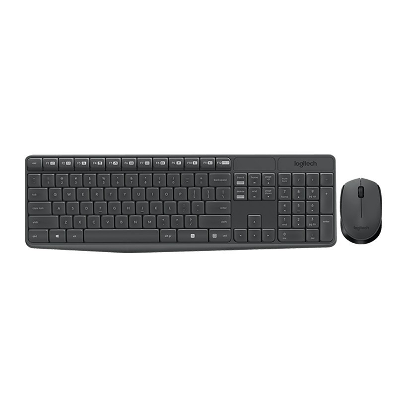 Bàn phím chuột không dây Logitech MK235 Đen - HAPOS