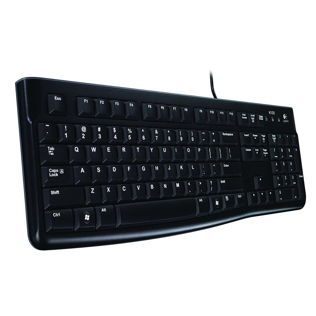 Bàn phím có dây Logitech K120 Đen - HAPOS