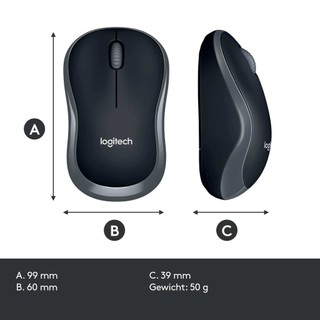 Chuột không dây Logitech M185 Cho Laptop Máy Tính - HAPOS