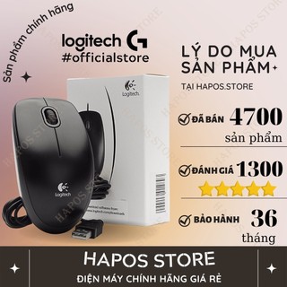 Chuột máy tính Logitech có dây B100 dùng cho PC, laptop - HAPOS Bảo hành 3 năm