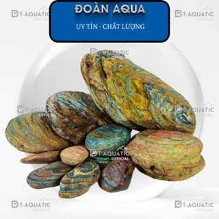 Đá Cuội Vân Mây (1KG)  Setup Bể Thuỷ Sinh,Tiểu Cảnh Bán Cạn, Trang Trí Bể Cá Cảnh Siêu rẻ SIÊU RẺ