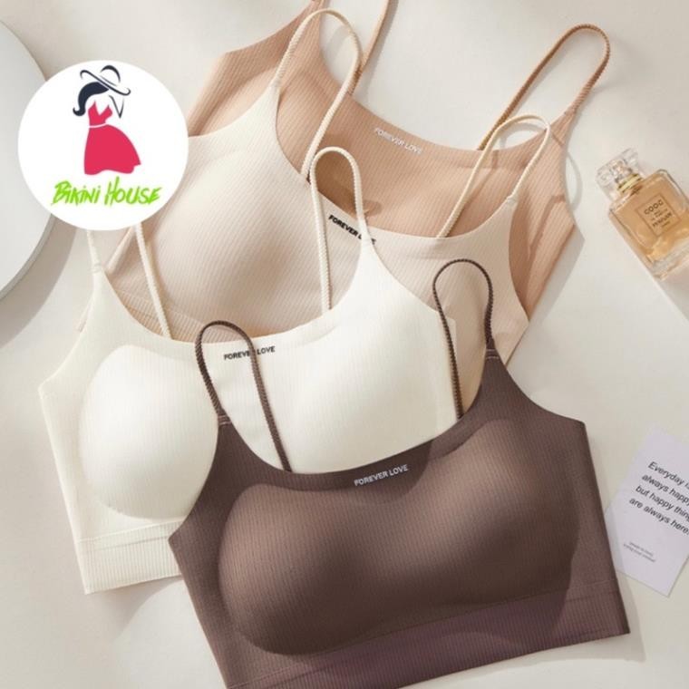 ❤️ Áo Bra Nữ Su Tăm 2 Dây FOREVER LOVE Có Mút Nâng Ngực Màu Pastel Quyến Rũ Softie 3186 ❤️ (A.421)